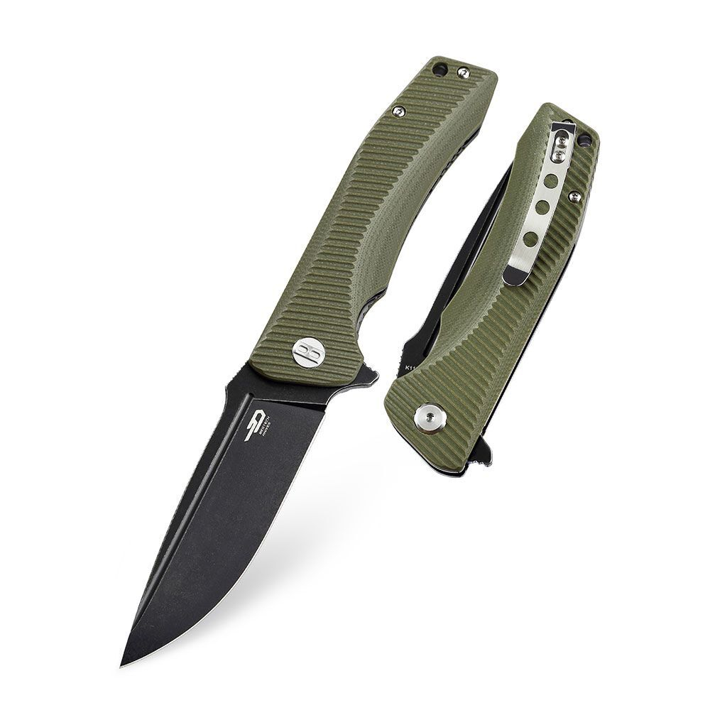 Нож складной Bestech Mako сталь K110, рукоять G10 черная