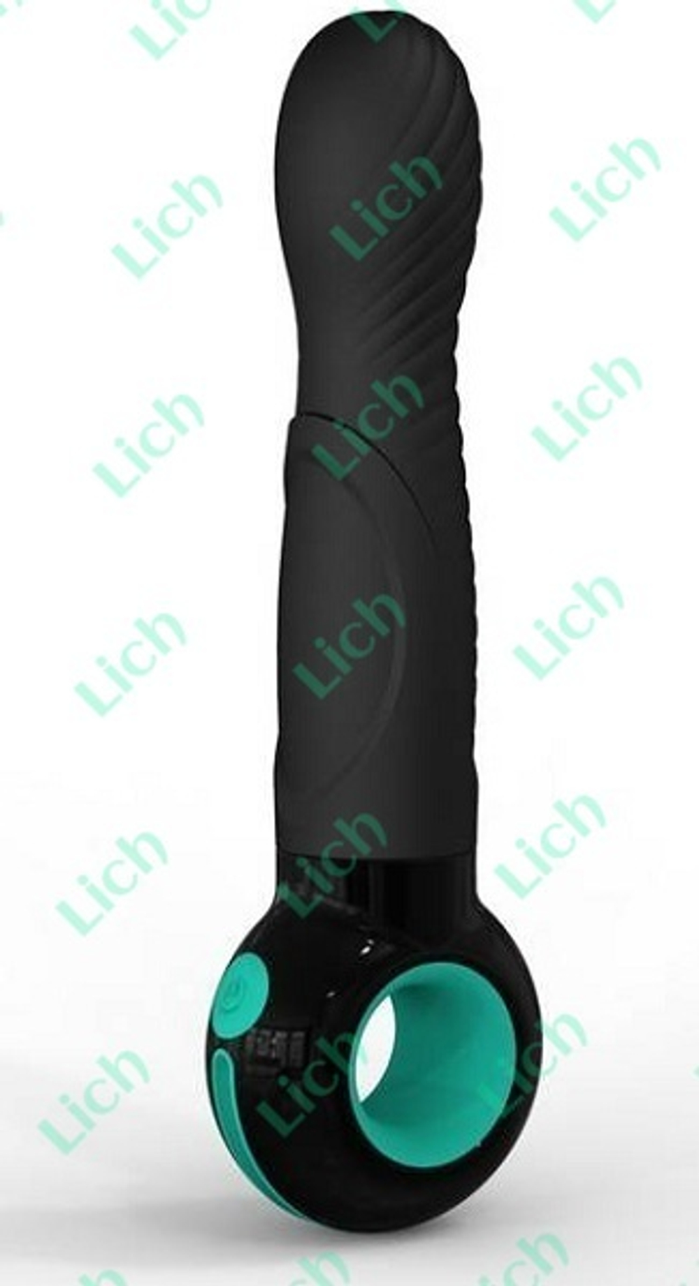 Чёрный мультискоростной вибратор O-zone