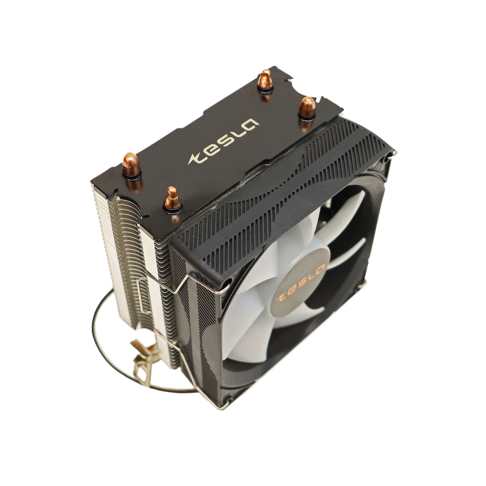 Кулер для CPU TESLA SHADOW 902, 1х92мм, 2400rpm, 3-pin, Al+Cu, серебристый-черный-белый, 52CFM, 23дБ, 2-PIPE(прямой контакт), TDP 110Вт, INTEL 1700/1200/115x/775/1366, AMD AM5/AM4/AM3(+)/AM2(+)/FM2(+)/FM1/754/940/939 (TSL-902-SD)