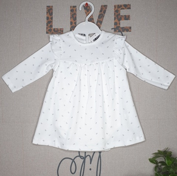 Боди платье Бантики (белый)