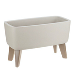 Кашпо ФЛОРИАН овальное высокое с внутренней вставкой на ножках D390 мм 4,2л