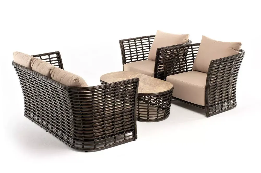 "Валенсия" лаунж-зона из искусственного ротанга, цвет бронзовый