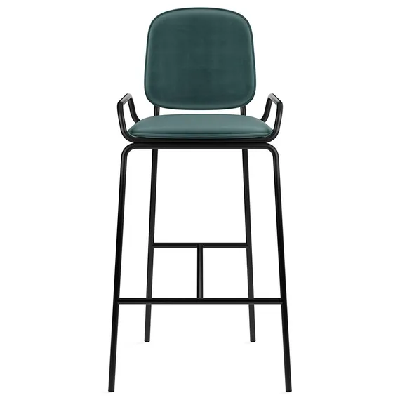 Барный стул Ror, 2 Frame, зеленый велюр