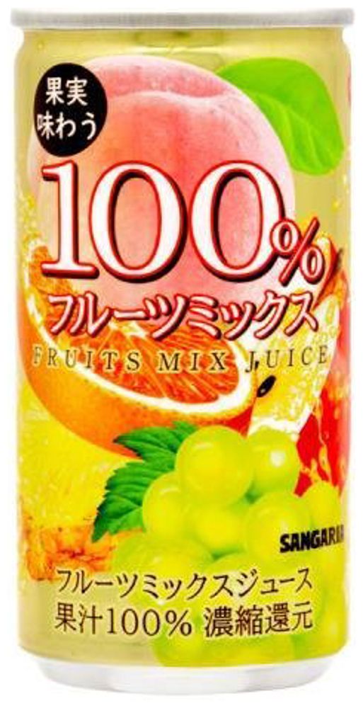 Сок Сангария Мультифруктовый / Sangaria Fruits Mix Juice 0.19л - 30шт