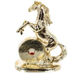 GAEM Фигурка декоративная "Лошадь" с часами (LR41x1), L9 W5 H12 см
