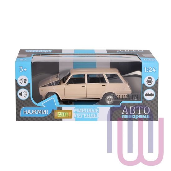 МОДЕЛЬ МАШИНЫ 1/24 ВАЗ 2104 БЕЖЕВЫЙ