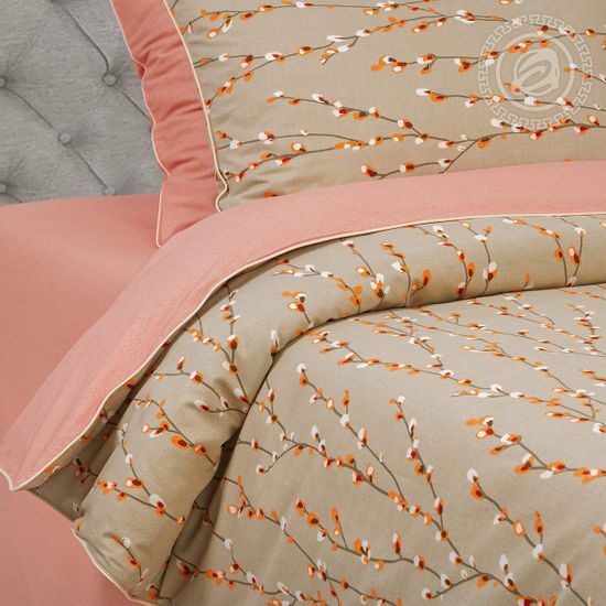 Евро комплект постельного белья Кейтлин велюр (фуле)