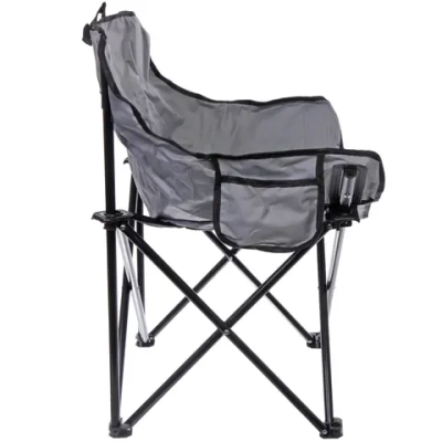 Кресло складное до 100 кг TJ-2000, 60*46*70 см, цвет: серый