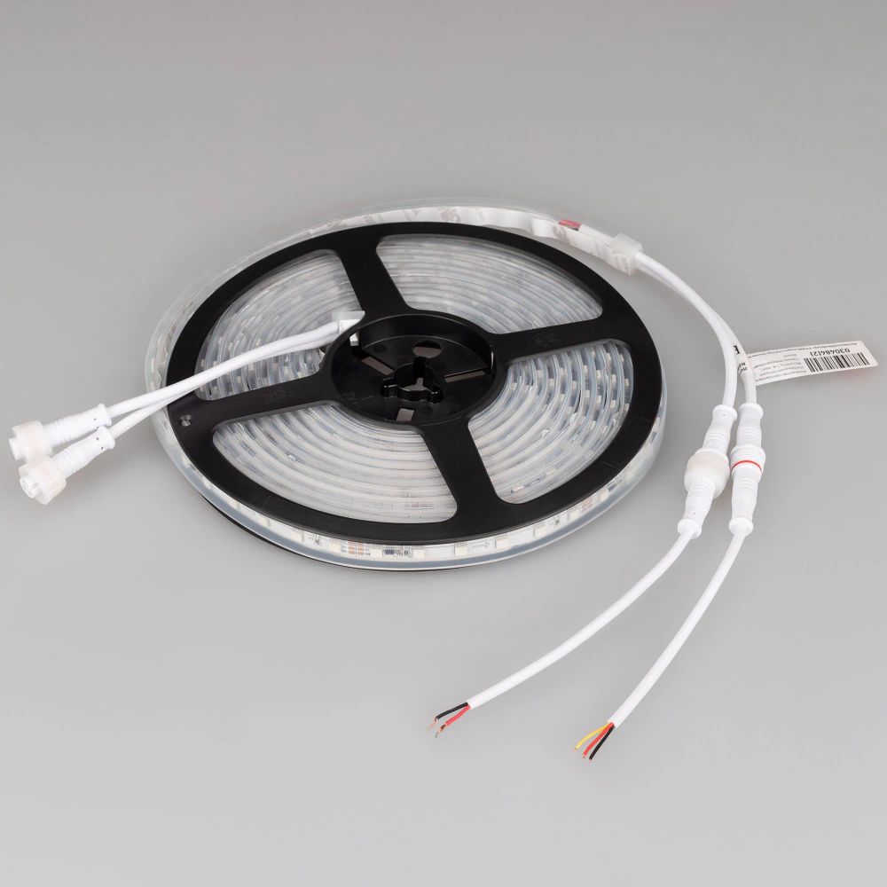 Светодиодная лента герметичная SPI-P-F72-11mm 24V RGB-PX6 (14.4 W/m, IP66, 3535, 5m) (Arlight, бегущий огонь) 030484(2)