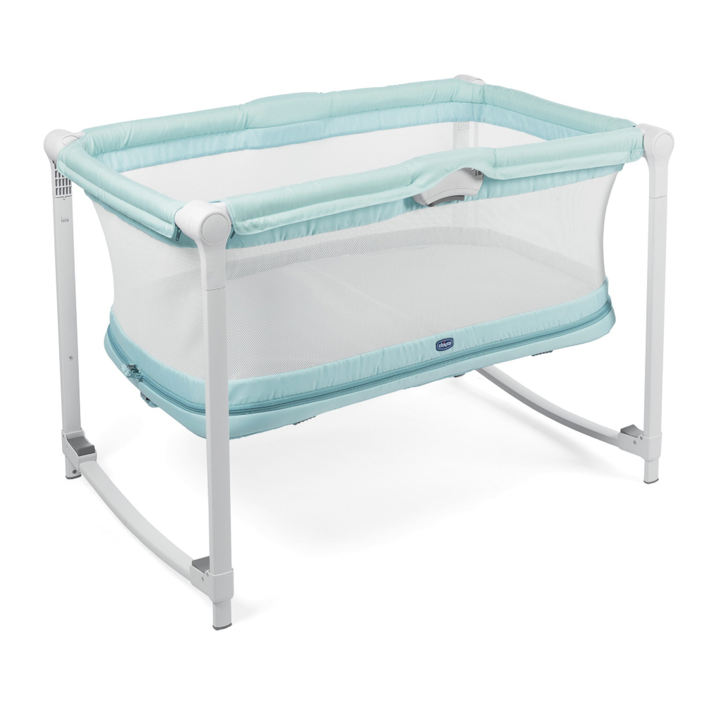 Кроватка-манеж Chicco ZIP & GO Aquarelle, голубой