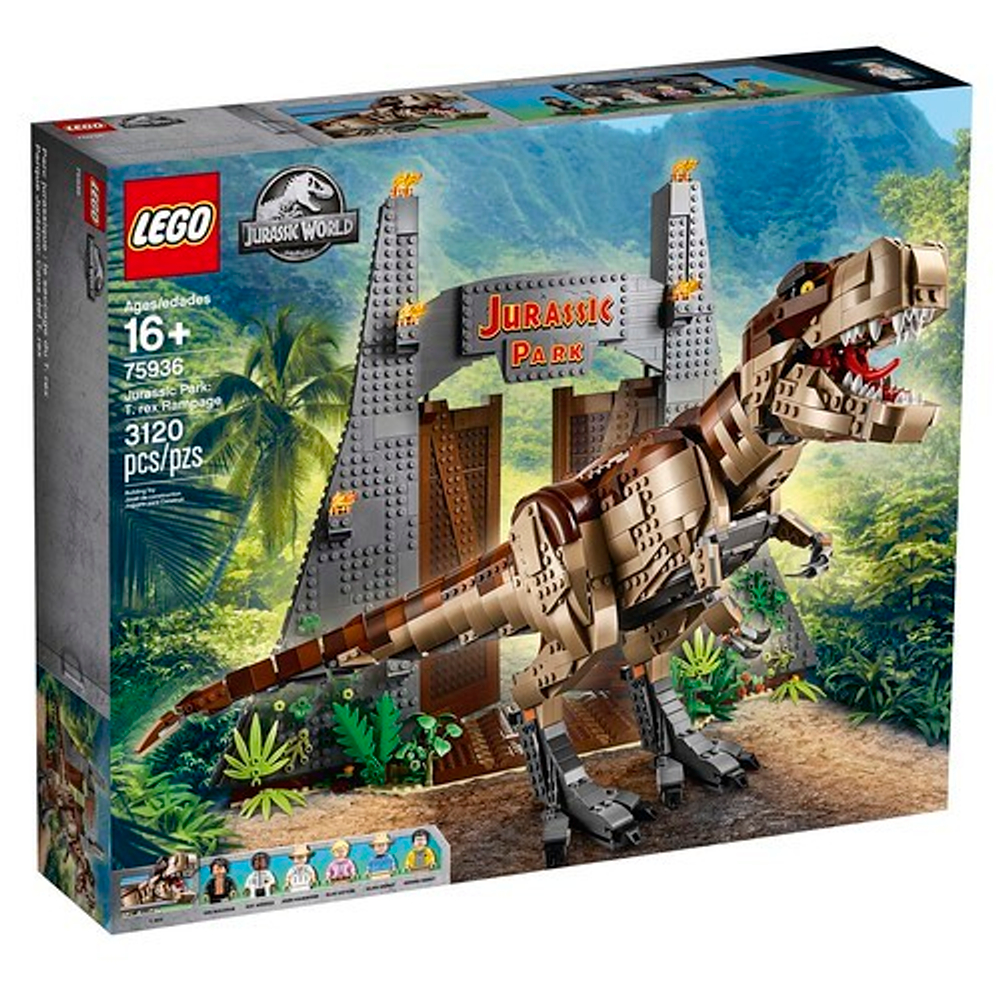 LEGO Jurassic World: Парк Юрского периода: ярость тираннозавра 75936 — Jurassic Park: T. rex Rampage — Лего Мир Юрского периода