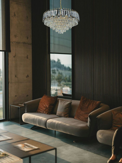 Люстра подвесная Lanbos, 18 ламп Е14, до 720 Вт, до 45 кв м, золото