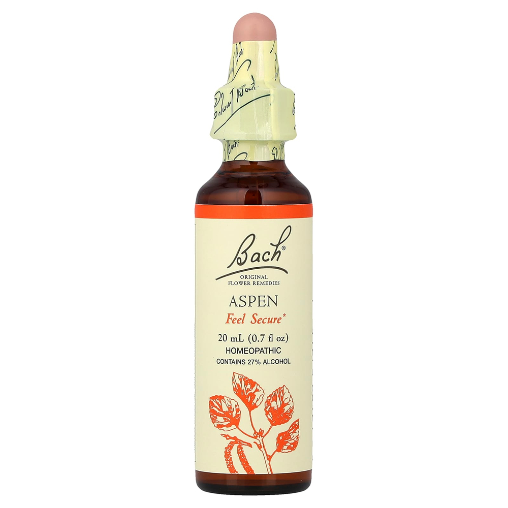 Bach, Original Flower Remedies, осина, 20 мл (0,7 жидк. унц.)