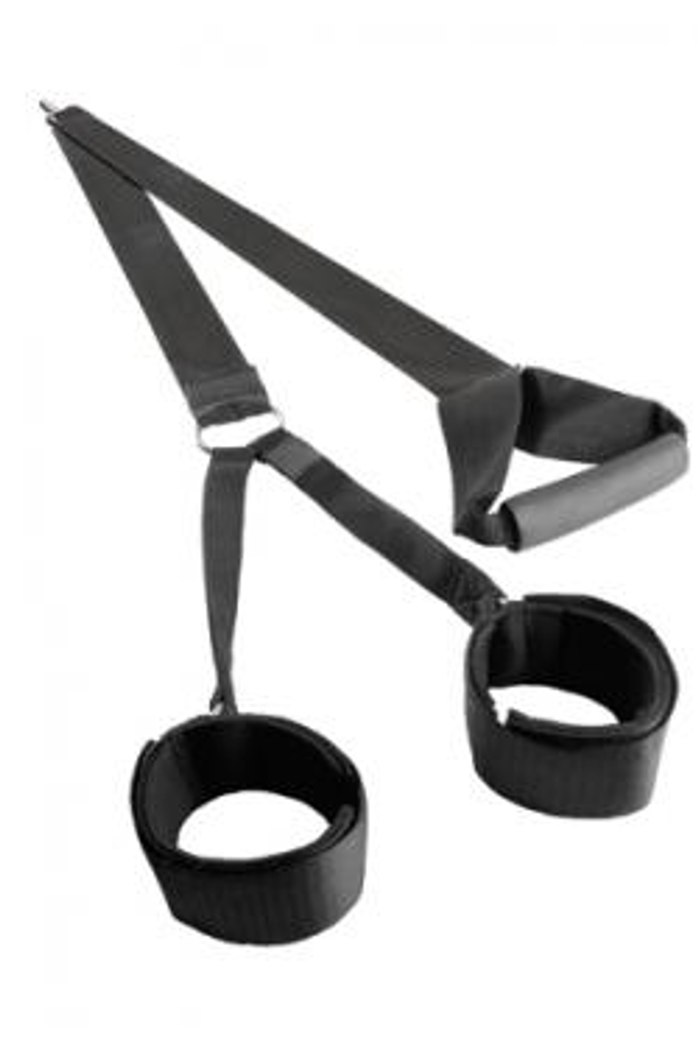 Фиксатор Fantasy Strap с наручниками и креплением для потолка черный