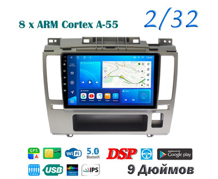 Topway TS18 2+32GB 8 ядер для Nissan Tiida 2004-2012