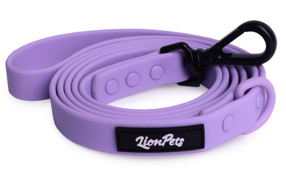 Поводок из биотана LionPets фиолетовый 1,5м