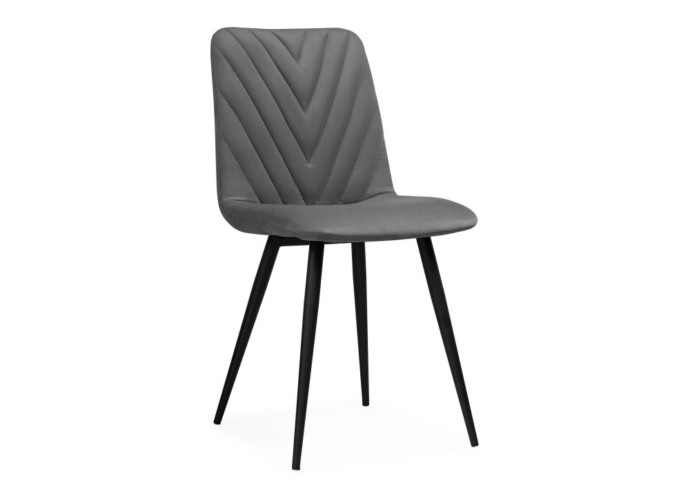 Стул на металлокаркасе Ральф темно-серый / черный