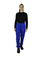 Костюм женский летний «КАМА» (куртка+брюки) цв.васильковый/светло-серый