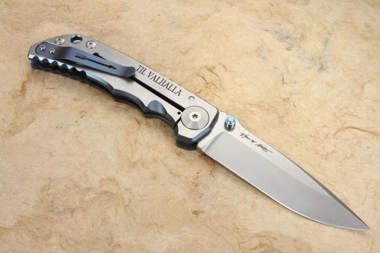 Нож Spartan Blades Harsey Long Boad, сталь S45VN, рукоять - титан, бронзовая гравировка
