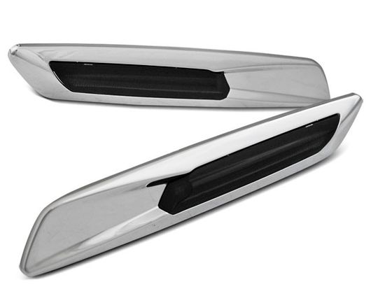 Повторители указателей поворота для BMW 5 / 3 / 1 LED Silver Smoke F10 Look