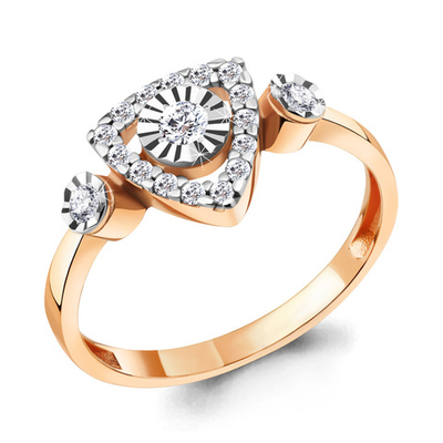 964004Ак Кольцо из Золота с бриллиантами