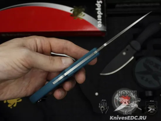 Нож складной Spyderco Endura 4 Wharncliffe K390 Cobalt 10FPWK390