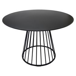 Стол обеденный Tyra, Ø110 см, черный