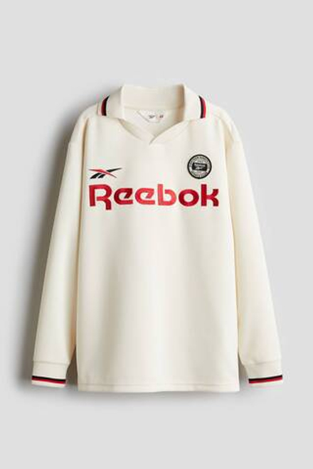 H&M x Reebok Футболка с длинным рукавом, белый