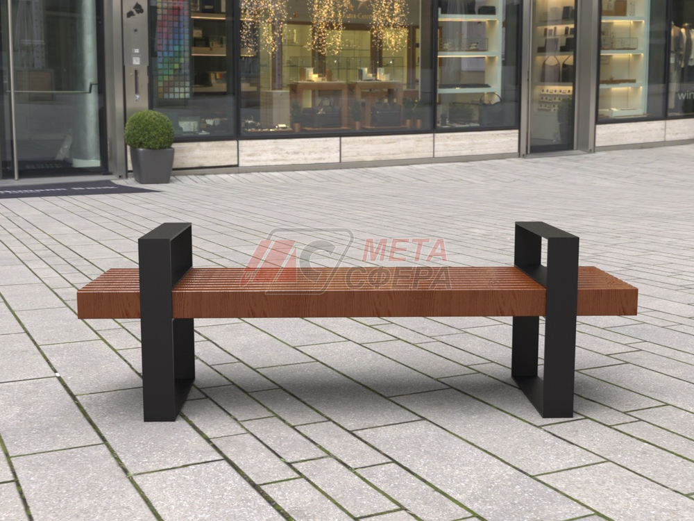 Лавка Ростов с подлокотниками