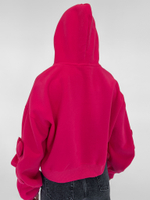 Толстовка LJHY 8315 однотонная со сборкой и сердечками на рукавах