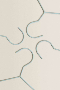 ZARA HOME ДЕТСКАЯ ВЕШАЛКА (НАБОР ИЗ 6 ШТ.) МЯТНЫЙ