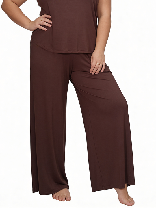 Брюки из вискозы Шоколад