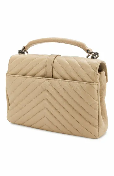 Сумка Saint Laurent College Monogram Medium кремовый