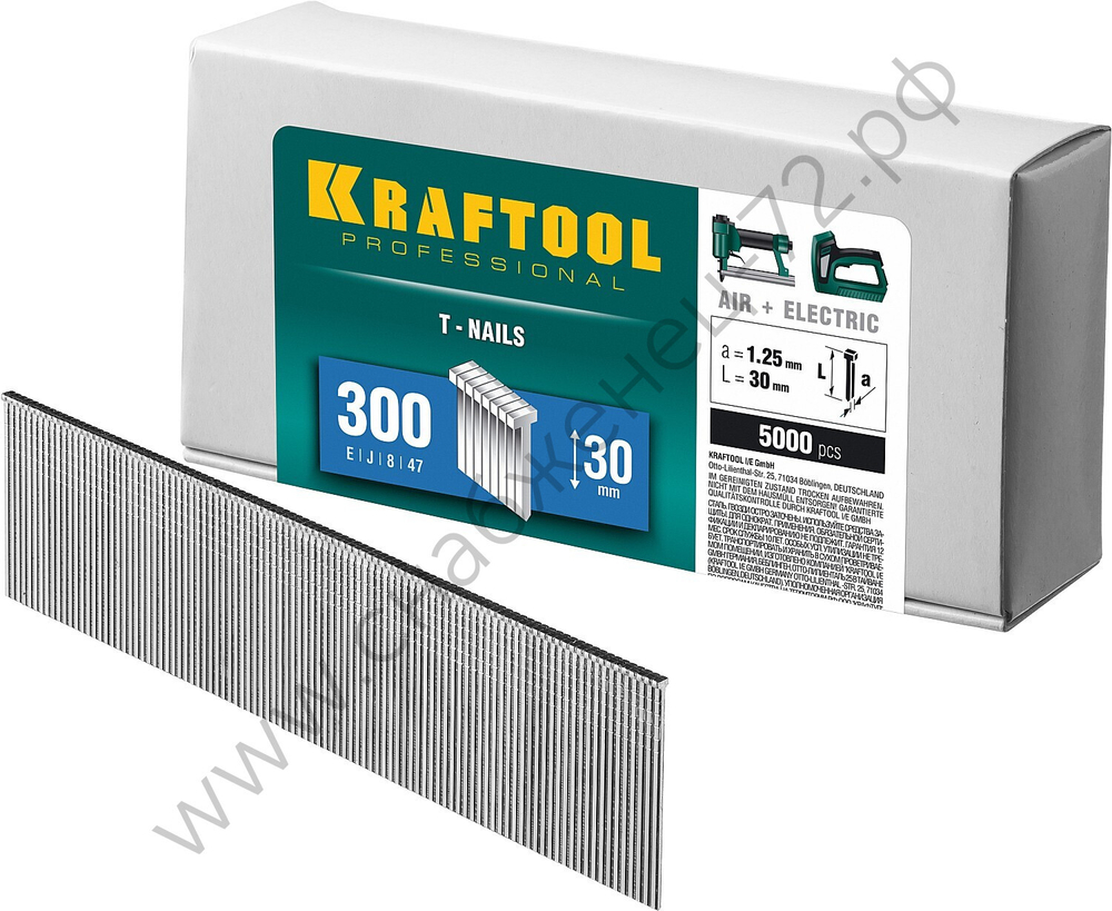 KRAFTOOL тип 18GA (47 / 300 / F) 30 мм, 5000 шт, гвозди для нейлера (31785-30)