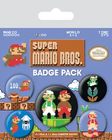 Значки Pyramid: Nintendo: Super Mario Bros. (Retro) набор 5 шт