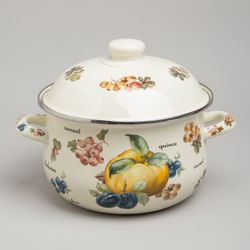 НАБОР КАСТРЮЛЬ AGNESS ЭМАЛИРОВАННЫХ СЕРИЯ "ФРУКТЫ", 4ПР. 1,5Л И 2,8Л, 16Х10СМ, 20Х12СМ