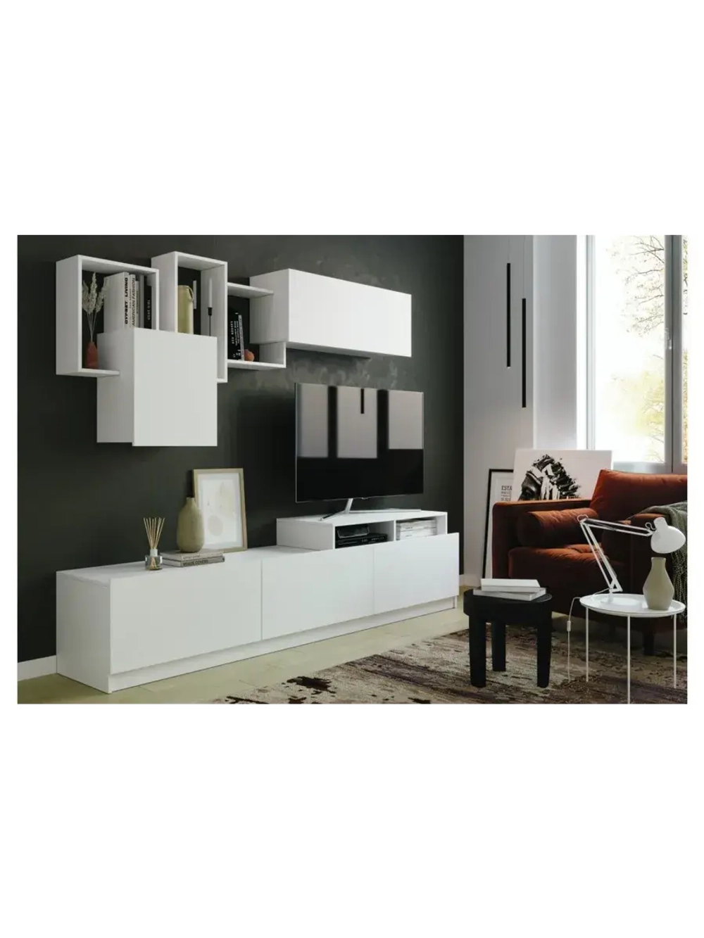 Стенка в гостиную со шкафом 240х44,5х200 см