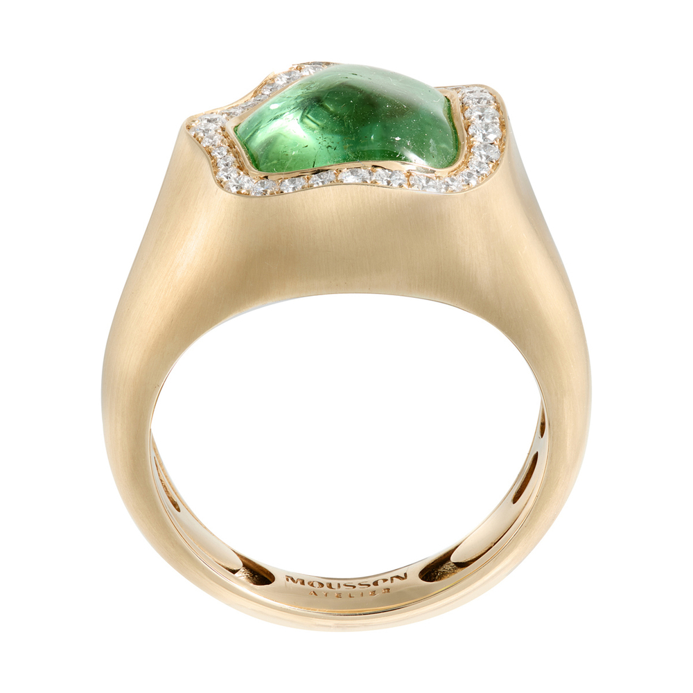 Кольцо с Турмалином и Бриллиантами, R0030-91/1