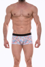 Мужские трусы-боксеры с принтом в виде штемпелей (Размер: M) (Цвет: разноцветный)