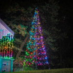 Конусная ель LED Twinkly Light tree (Multicolor + White edition) RGBW 450, IP44, высота 3 м, Generation II  (TWP500SPP-BEU)