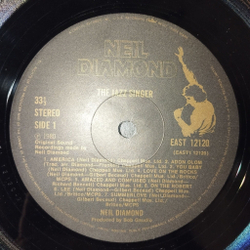 Винтажная виниловая пластинка LP Neil Diamond The Jazz Singer Певец Джаза (Songs From The Motion Picture) (UK 1980)