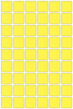 Виниловые наклейки для маркировки Policomprint М2, 20х20 мм. 108 шт.