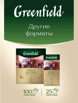 Чай листовой чёрный Greenfield Spring Melody, 100 г
