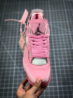 AIR JORDAN 4 RERO X OW PINK/PINK/WHITE