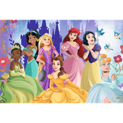 Pazl \ Puzzle \ Пазлы Puzzles - "100 UFT" - Trefl Premium Plus Kids - Princess relax time / Disney Princess