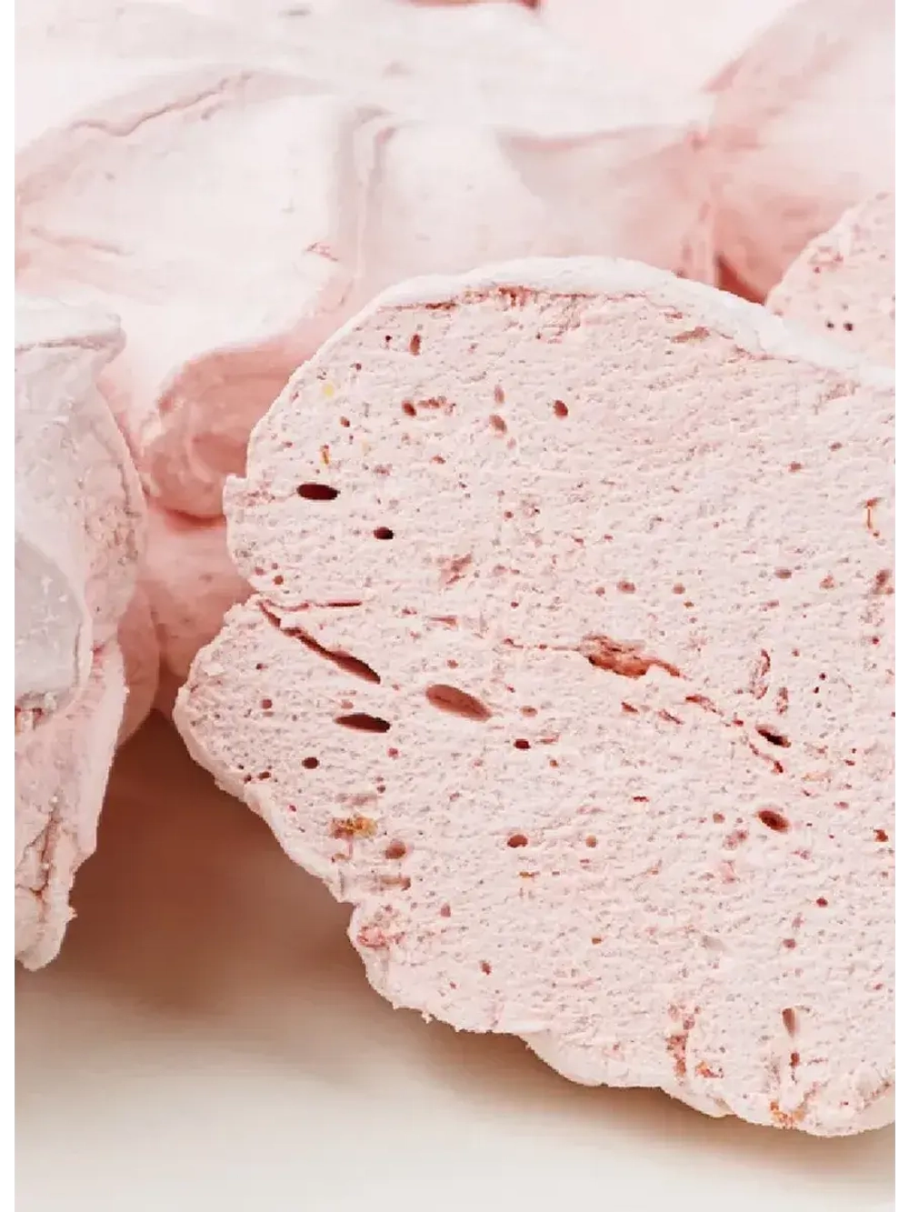 Зефир из печеных яблок с малиной
