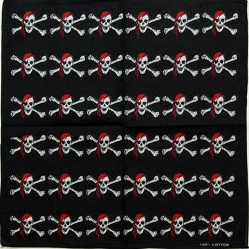 Бандана Черепа в красных банданах ( маленькие )