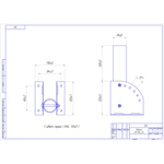 Кронштейн для уличного светильника ЭРА SPP-AC2-0-230-048 с переменным углом 250mm d48mm