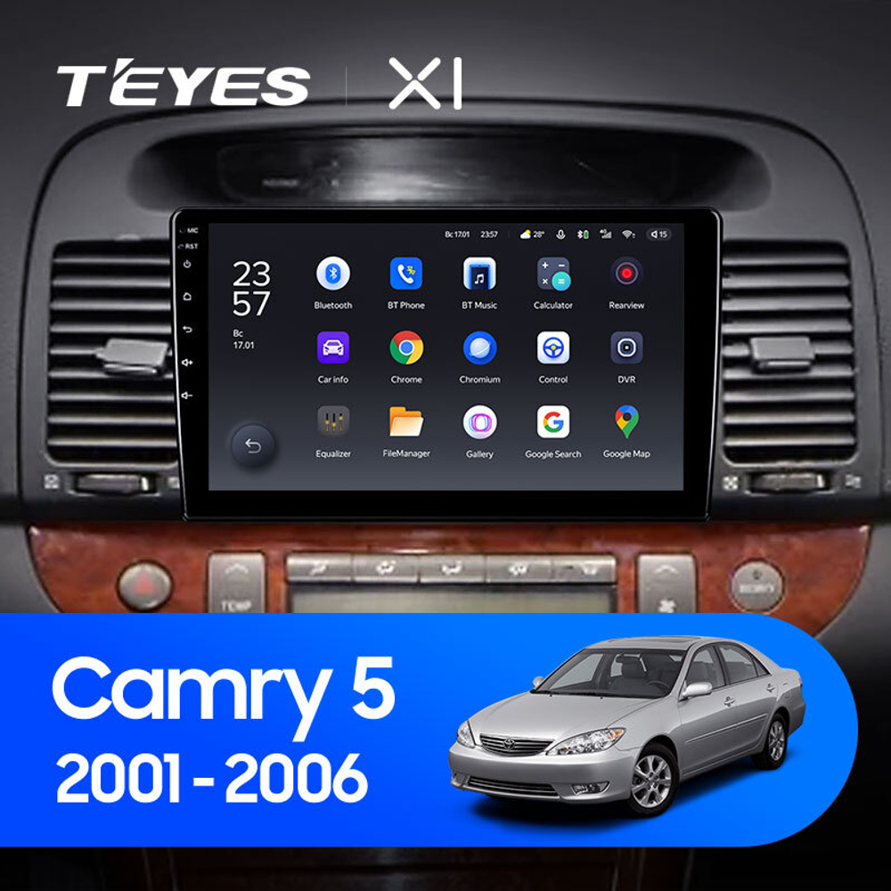 Teyes X1 9" для Toyota Camry 5 2001-2006