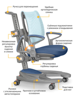 Детское кресло Mealux Galaxy KBL (арт. Y-1030 KBL)